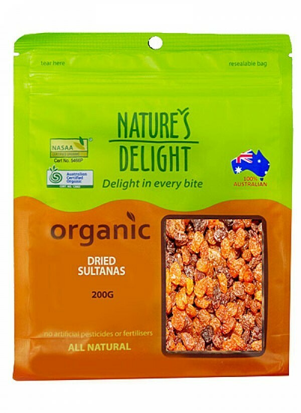 Nature's Delight Organic Dried Sultanas