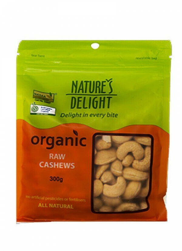 Nature's Delight Organic Raw Cashews