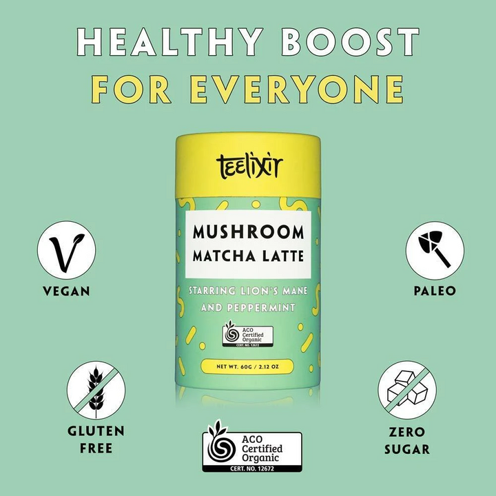 Teelixir Mushroom Matcha Latte