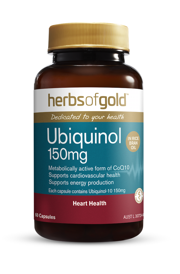Herbs of Gold Ubiquinol 150mg - 60 Capsules