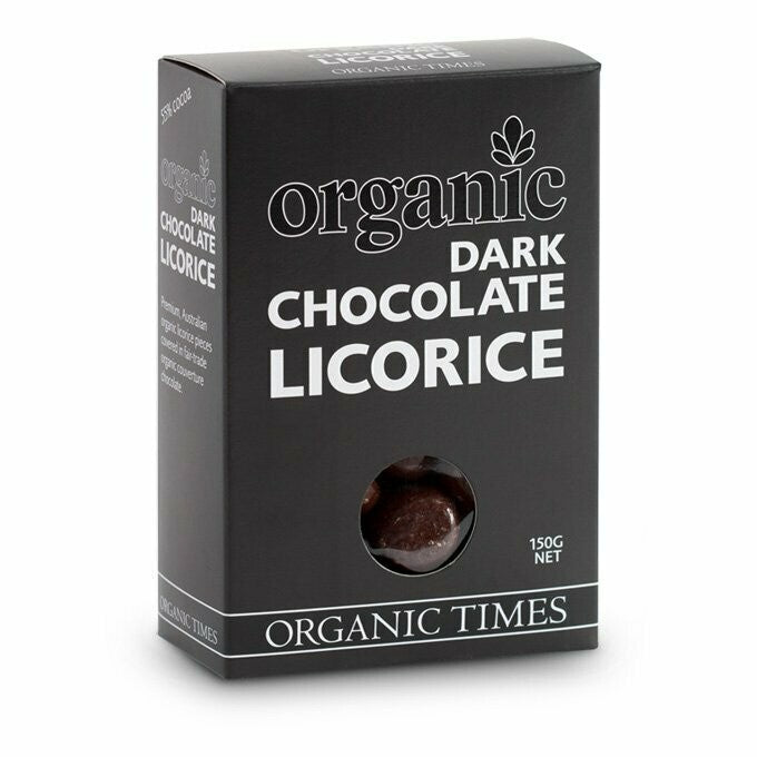 Organic Times Dark Chocolate - 150g - Licorice
