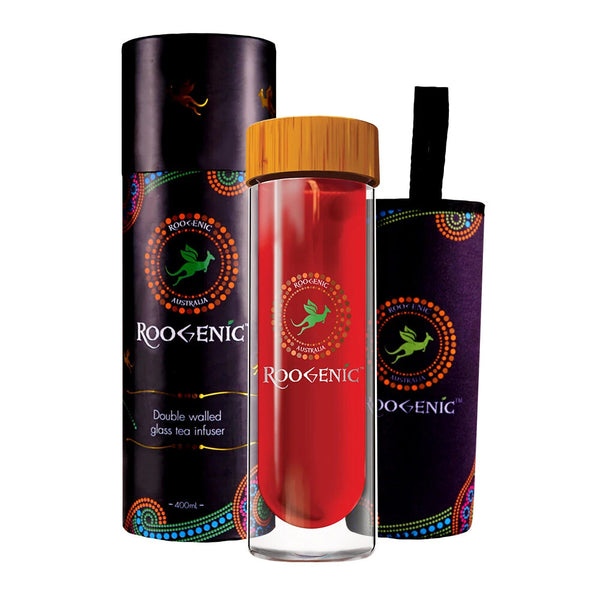 Roogenic Double Walled Glass Infuser Bottle