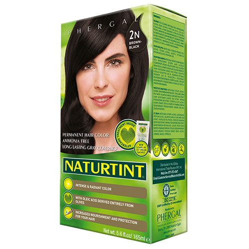Naturtint 1N, 2N Black Permanent Hair Colour - 165ml - 2N Brown Black