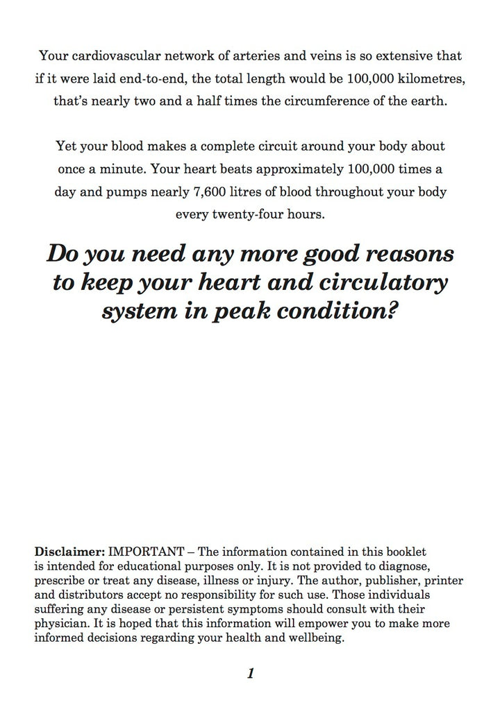 How to have Younger Arteries & Prevent Heart Disease & Strokes PDF Booklet