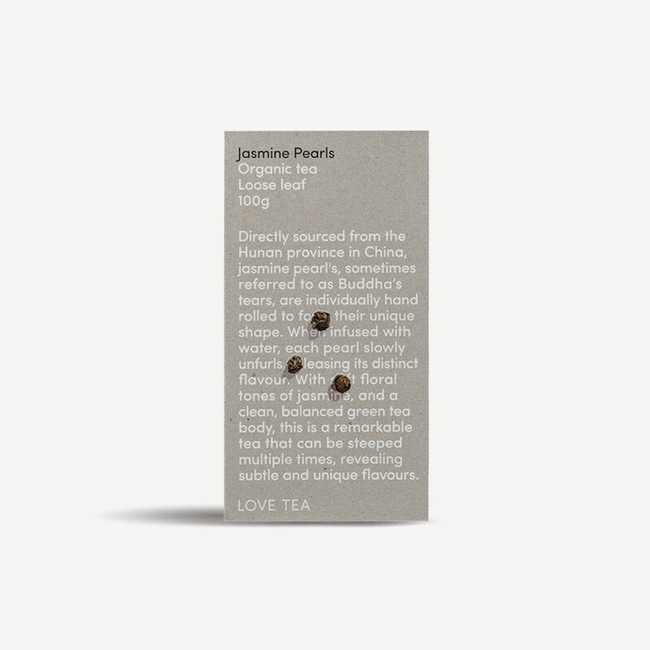 Love Tea Jasmine Pearls Tea (Certified Organic)