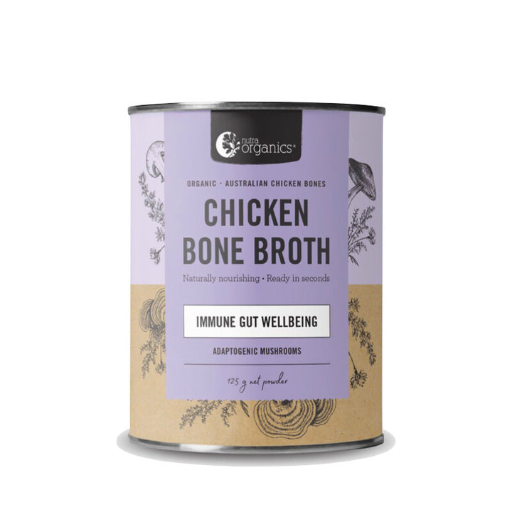 Nutra Organics Chicken Bone Broth - 125g - Mushroom