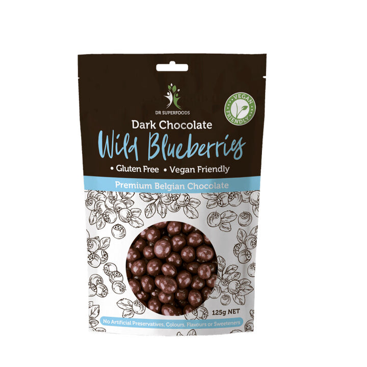 Dr Superfoods Dark Chocolate Wild Blueberries (Vegan Friendly)