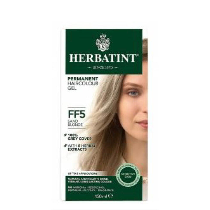 Herbatint Permanent Hair Colour Gel - Flash Fashion Series F - FF5 Sand Blonde