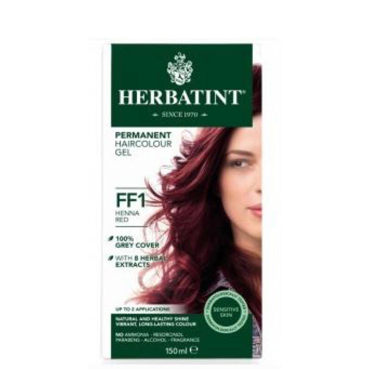 Herbatint Permanent Hair Colour Gel - Flash Fashion Series F - FF1 Henna Red