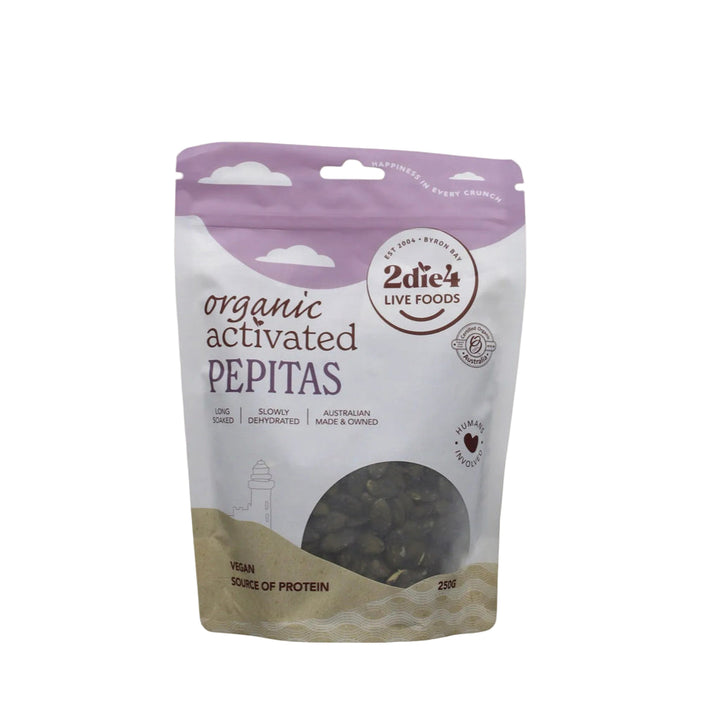 2Die4 Organic Activated Pepitas 250g