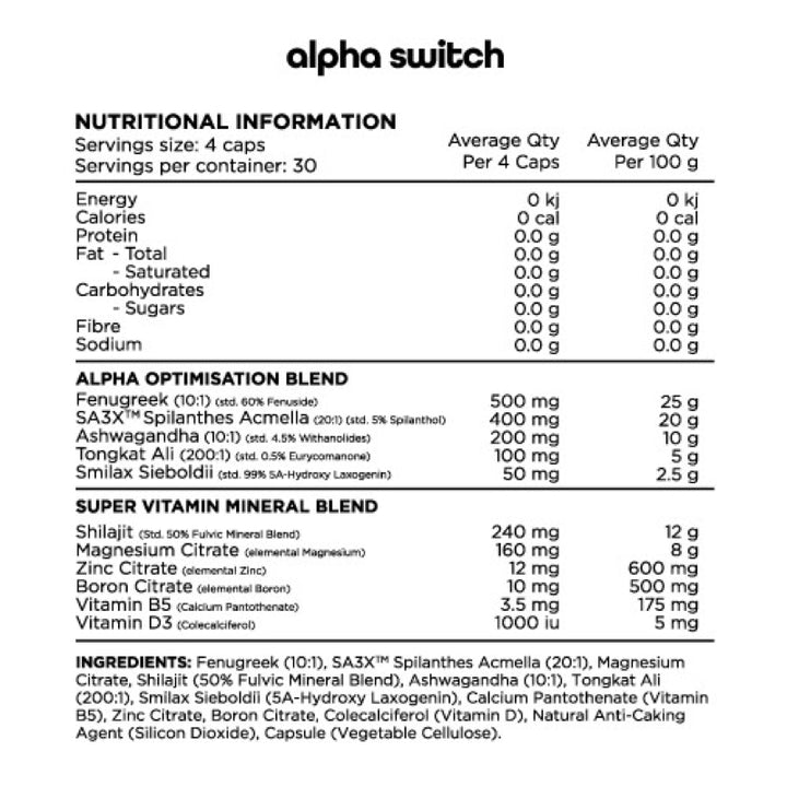 Switch Nutrition Alpha Switch