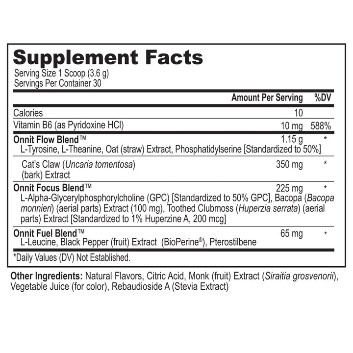 Onnit Alpha Brain Instant Memory & Focus Powder