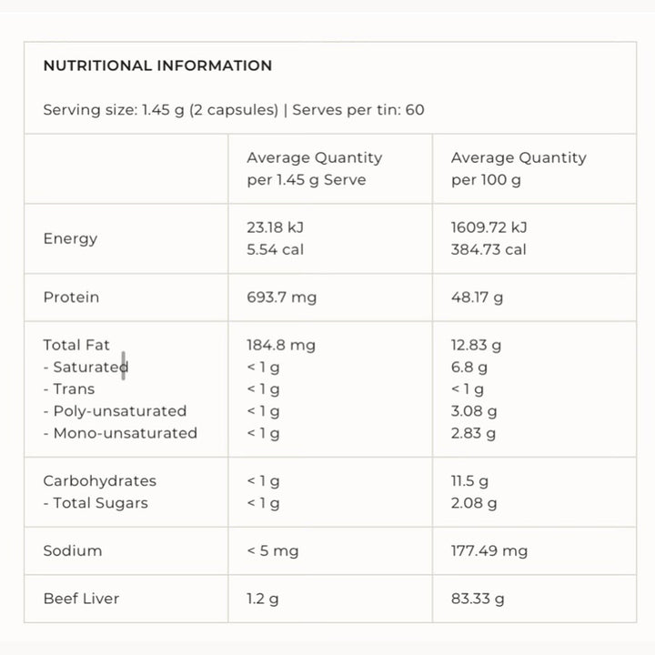 gelpro Organic Grass-Fed Beef Liver Capsules