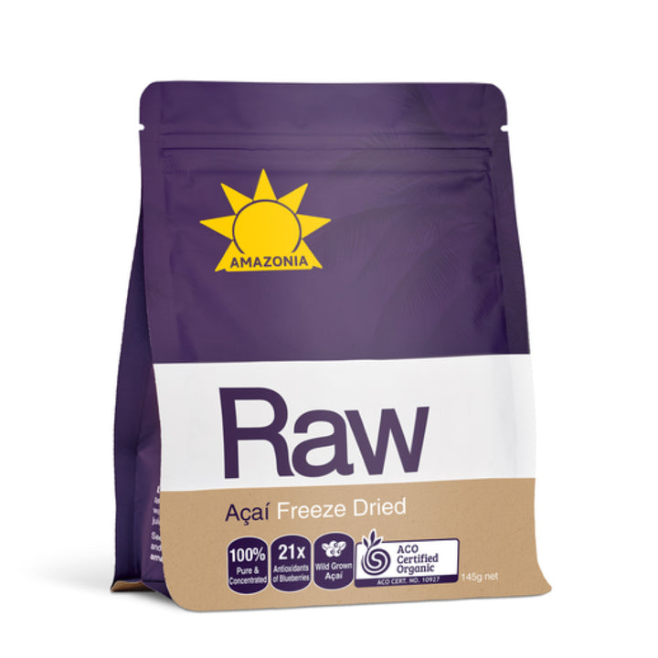 Amazonia Raw Organic Acai Freeze Dried Powder 145g