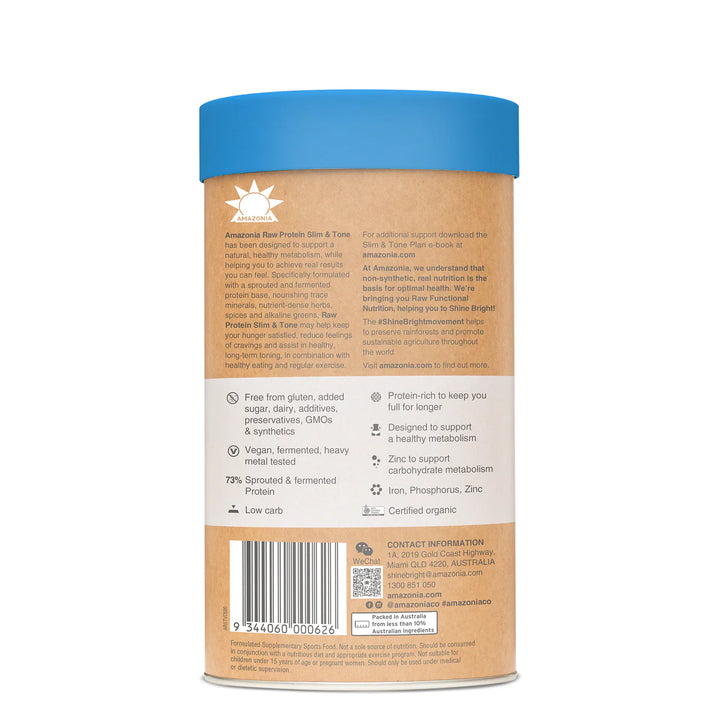 Amazonia Raw Protein Slim and Tone Protein  Additional Information