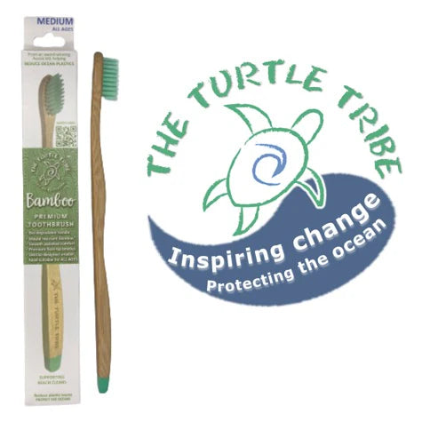 Bamboo Toothbrush For All Ages 1Pk | The Turtle Tribe | The Vitamin Outlet