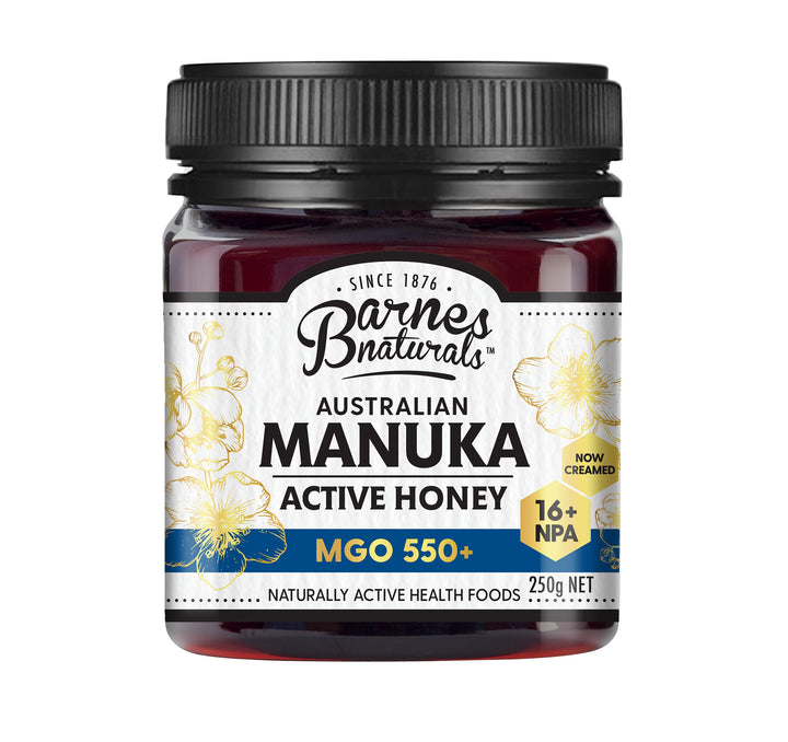 Barnes Naturals Manuka Active Honey 250g MGO 550+