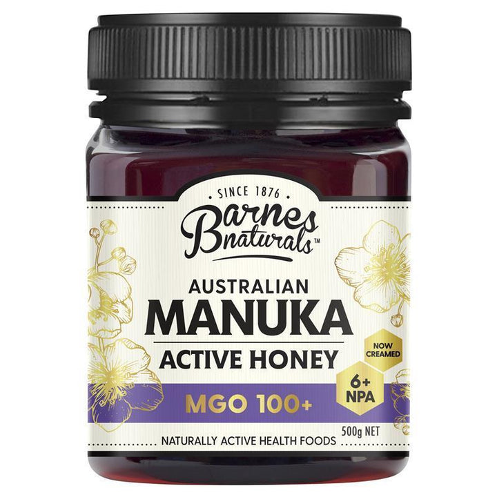 Barnes Naturals Manuka Active Honey 500g MGO 100+