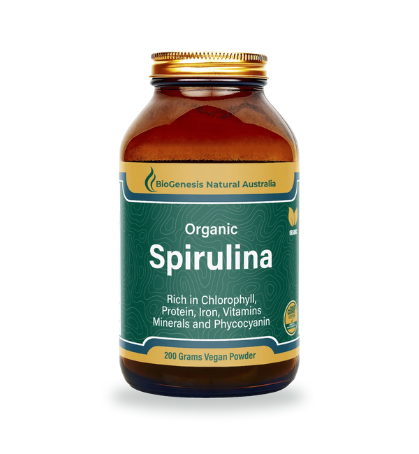 Biogenesis Spirulina Organic Californian Desert Grown Powder 200g