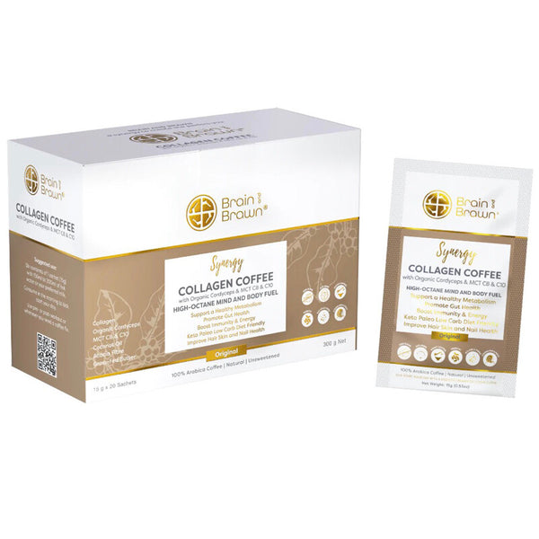 Brain and Brawn Collagen Coffee (Synergy) with Organic Cordyceps