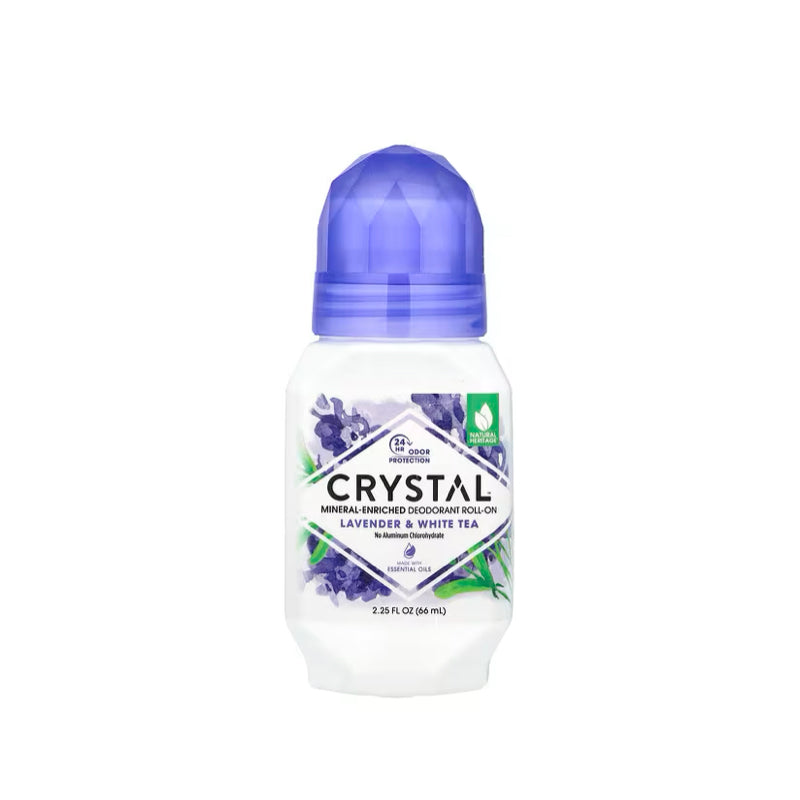 Crystal Mineral Deodorant Roll-On Lavender & White Tea – The Vitamin Outlet
