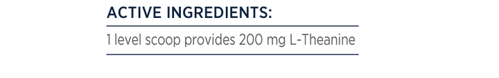 Designs For Health L-Theanine Powder Nutritional Information