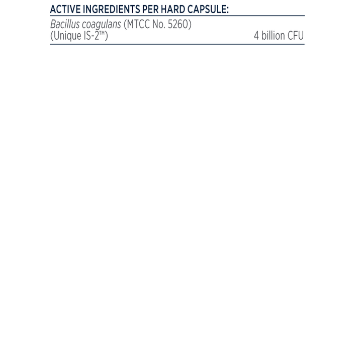 Designs For Health ProbioSpore Nutritional Information