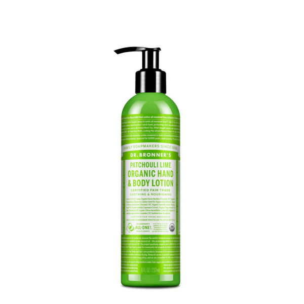 Dr Bronner's Organic Hand & Body Lotion Patchoulin Lime