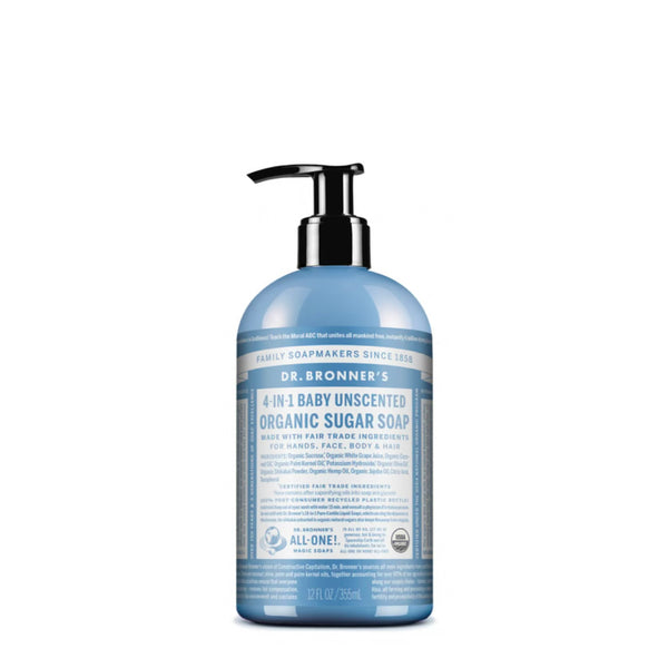 Dr Bronner's Organic Pump Soap Baby Unscented 355ml