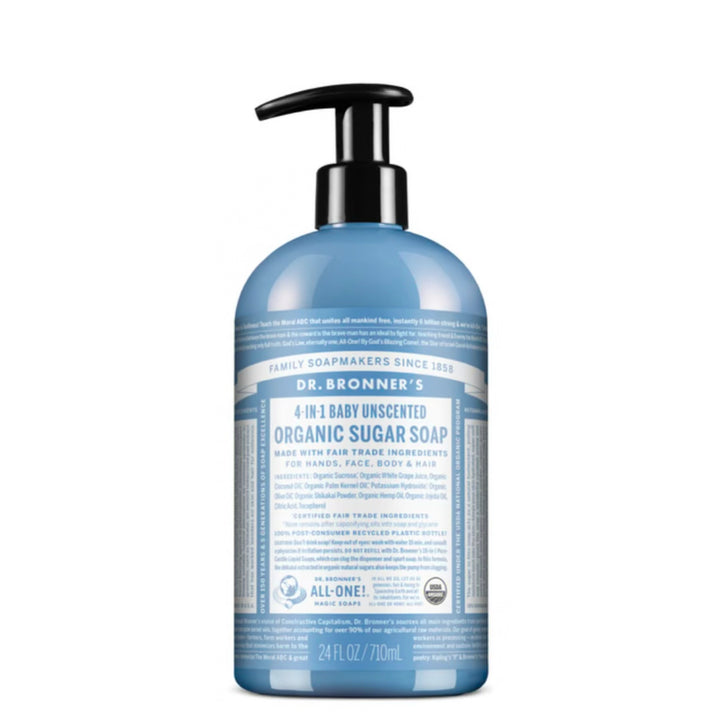 Dr Bronner's Organic Pump Soap Baby Unscented 710ml
