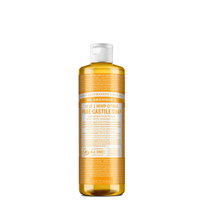 Dr Bronner's Pure Castile Liquid Soap Citrus Orange 473ml