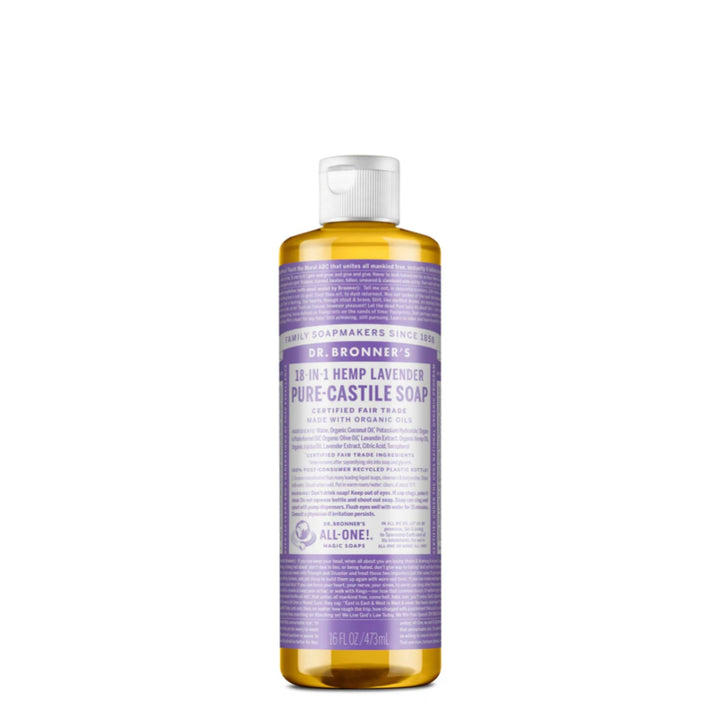 Dr Bronner's Pure Castile Liquid Soap Lavender 473ml