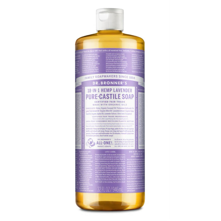 Dr Bronner's Pure Castile Liquid Soap Lavender 946ml