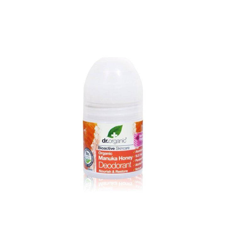 Dr Organic Roll-On Deodorant Organic Manuka Honey 50ml