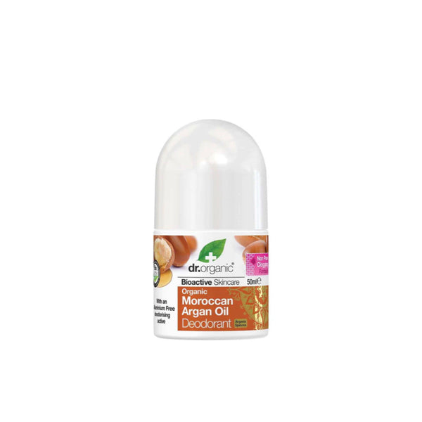 Dr Organic Roll-On Deodorant Organic Moroccan Argan Oil 50ml