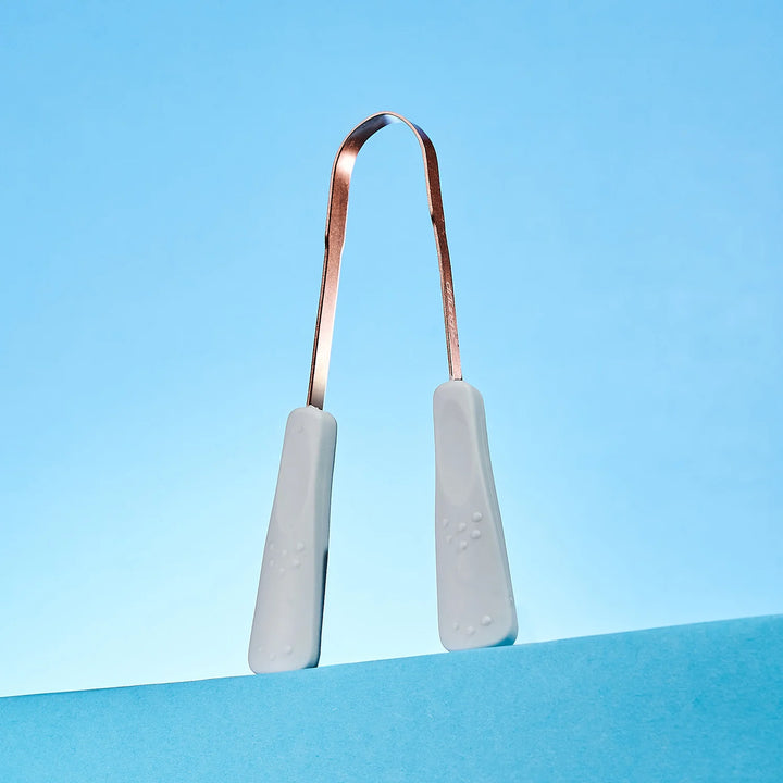 Dr Tung’s Tongue Cleaner Copper Opened