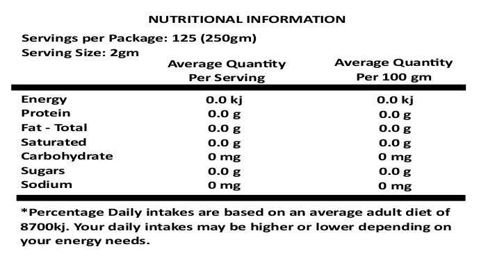 Earth Purities Diatomaceous Earth Nutritional Information