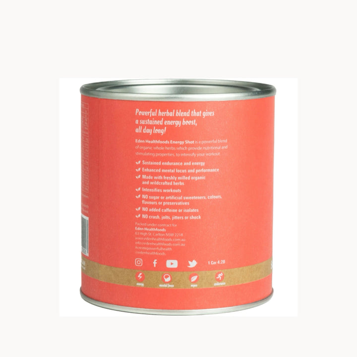 Eden Health Foods Energy Shot Pre-Workout Product Information