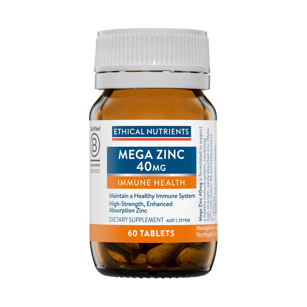 Ethical Nutrients Mega Zinc 40Mg