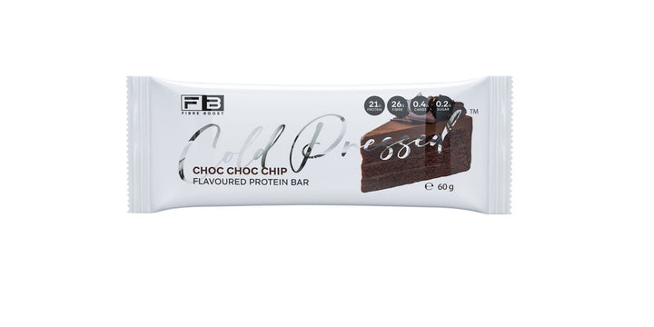 Fibre-Boost Cold Pressed Protein Bars Choc Choc Chip 60g bar