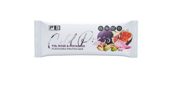 Fibre-Boost Cold Pressed Protein Bars Fig Rose Pistachio 60g bar