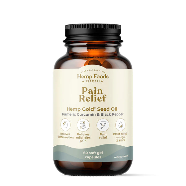 Hemp Foods Australia Pain Relief 60 Soft Gel Capsules