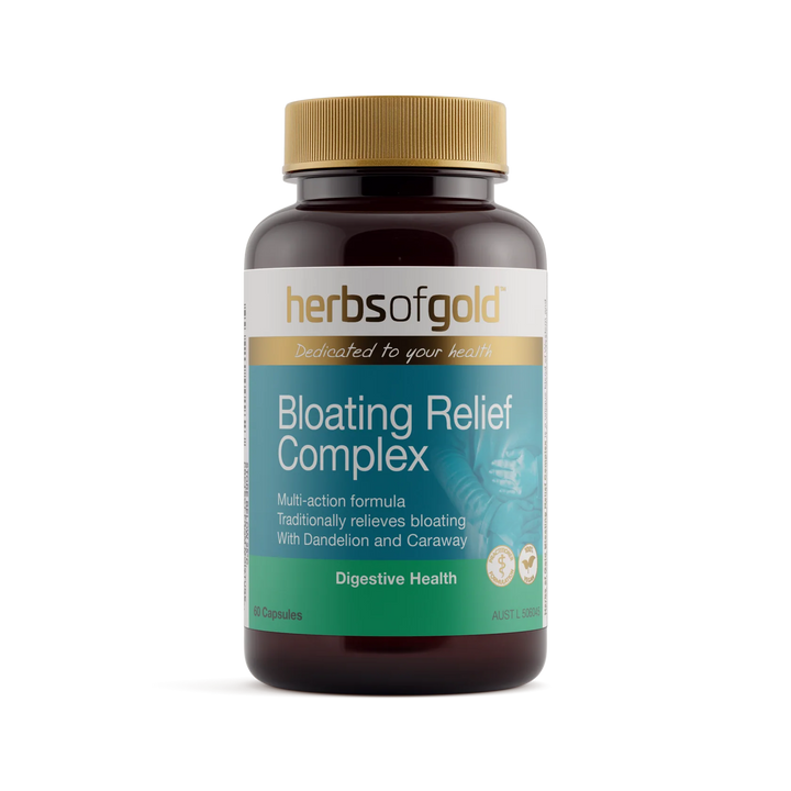 Herbs of Gold Bloating Relief Complex 60 Vege Capsules