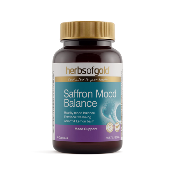 Herbs of Gold Saffron Mood Balance 60 Vegetable Capsules