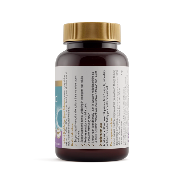 Herbs of Gold Saffron Mood Balance Product Information