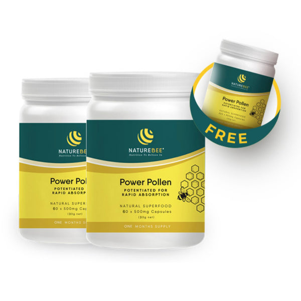 Naturebee Power Pollen Partner Pack + 60 Capsules