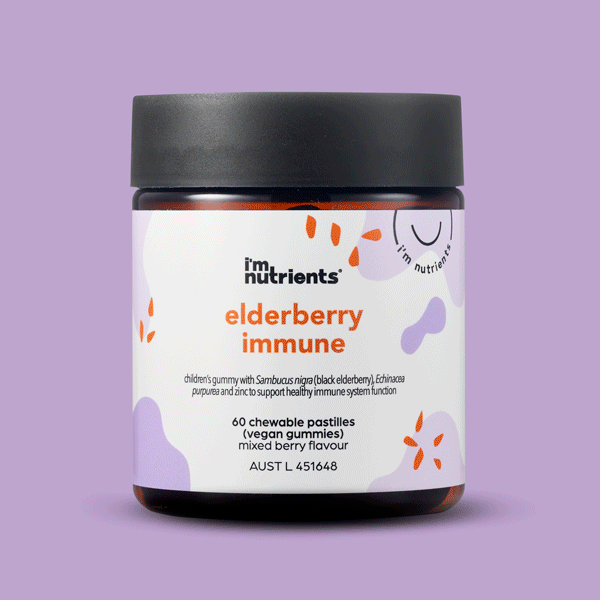 I'm Nutrients Elderberry Immune Gummies Supplement for Kids