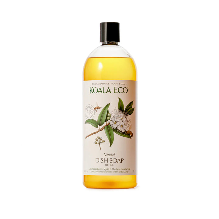 Koala Eco natural dish soap refill bottle on a white background