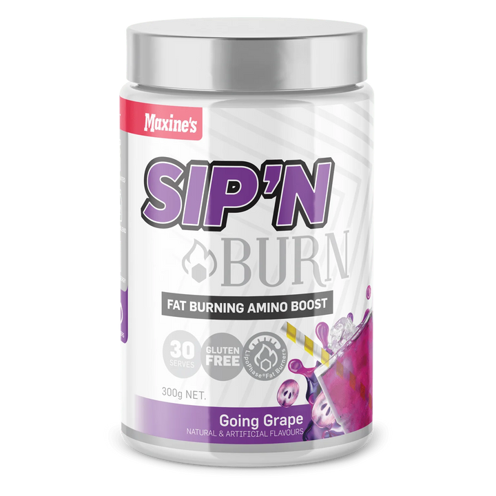 Maxine's Sip'N Burn Fat Burning Amino Boost Going Grape