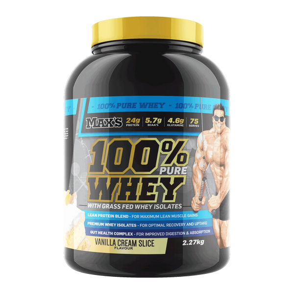 Maxs 100% Whey 2.27kg Vanilla
